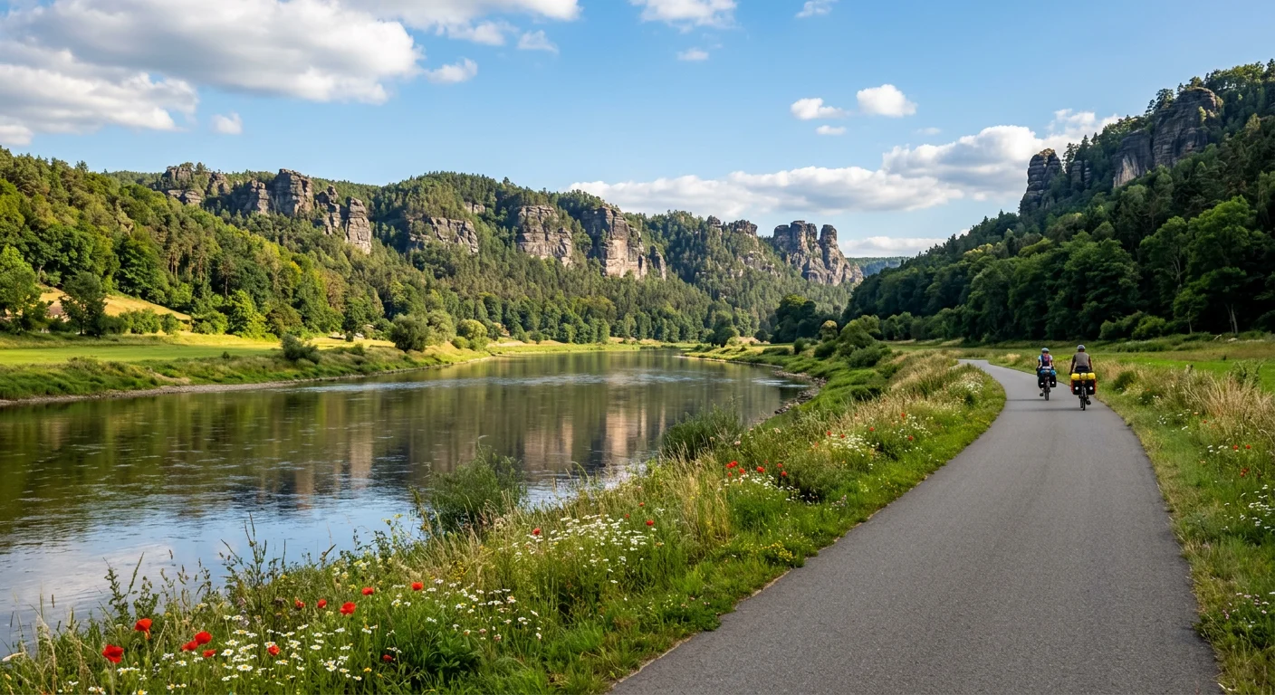Elberadweg Panorama