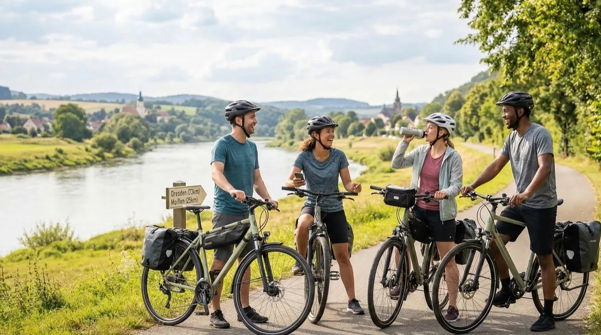 Familienradeln am Elberadweg